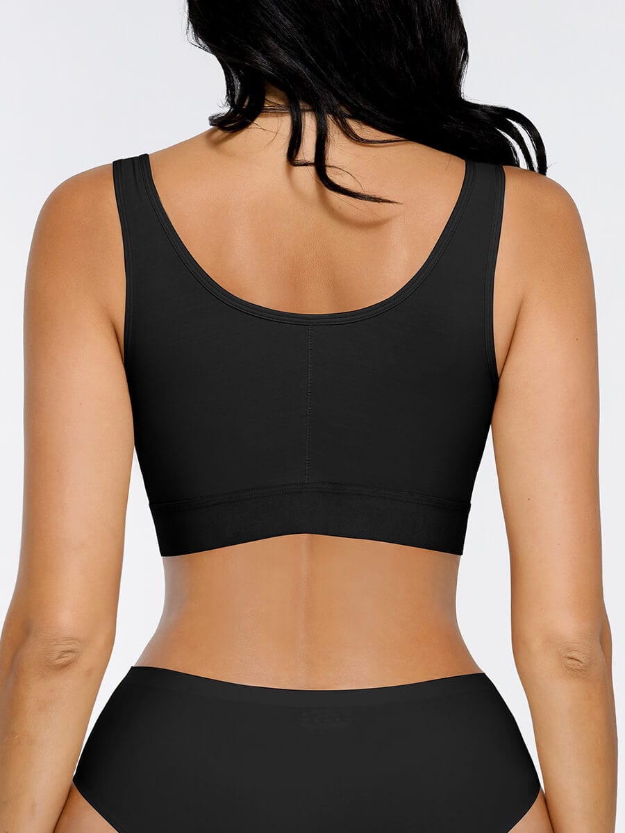 Soutien-gorge à fermeture frontale trois rangées