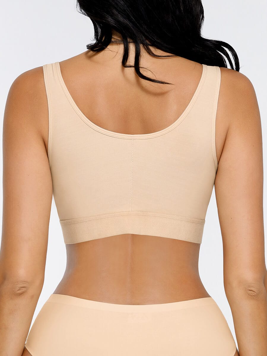 Soutien-gorge à fermeture frontale trois rangées