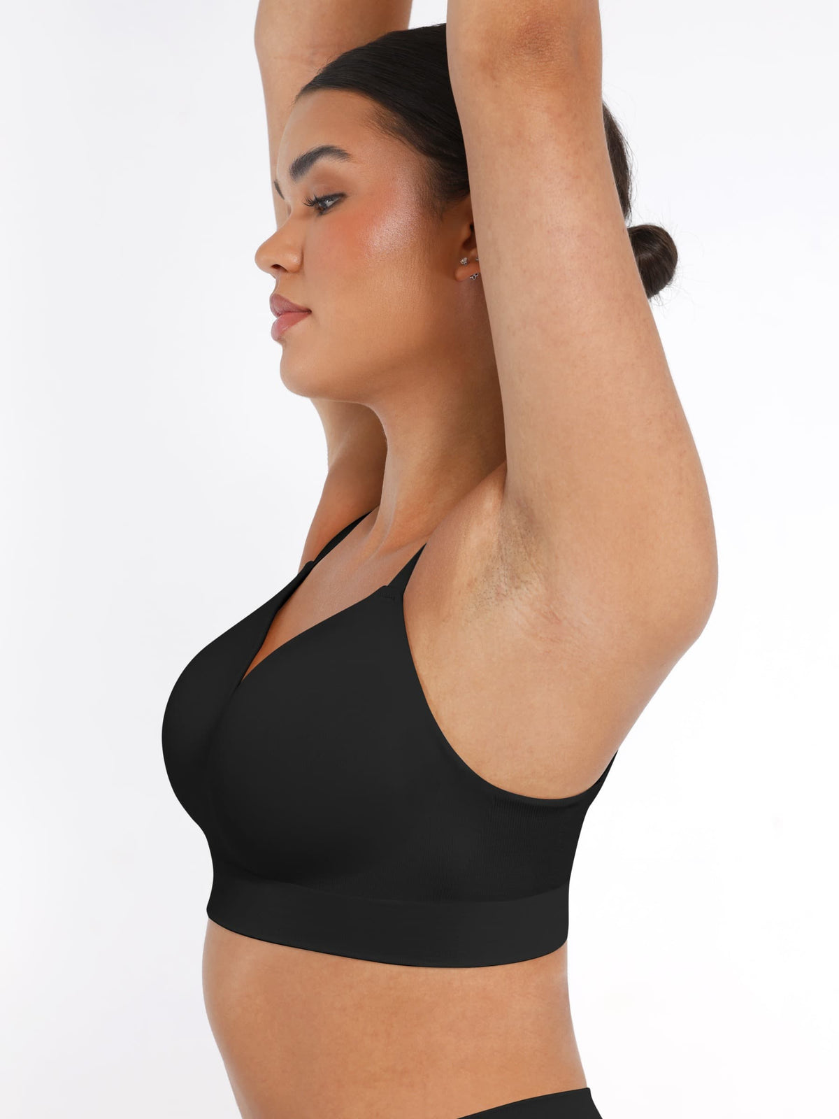 Soutien-gorge gainant sans armatures à bretelles amovibles