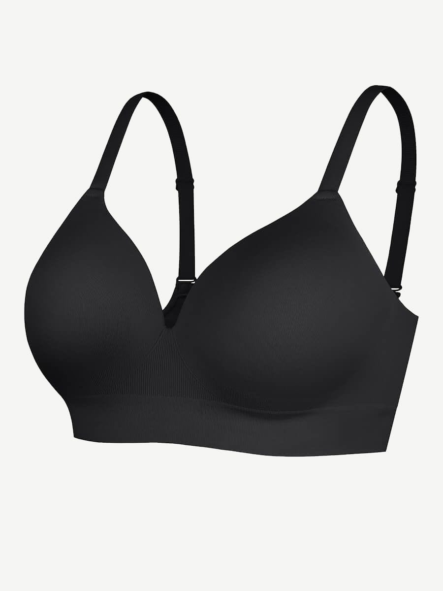 Soutien-gorge gainant sans armatures à bretelles amovibles