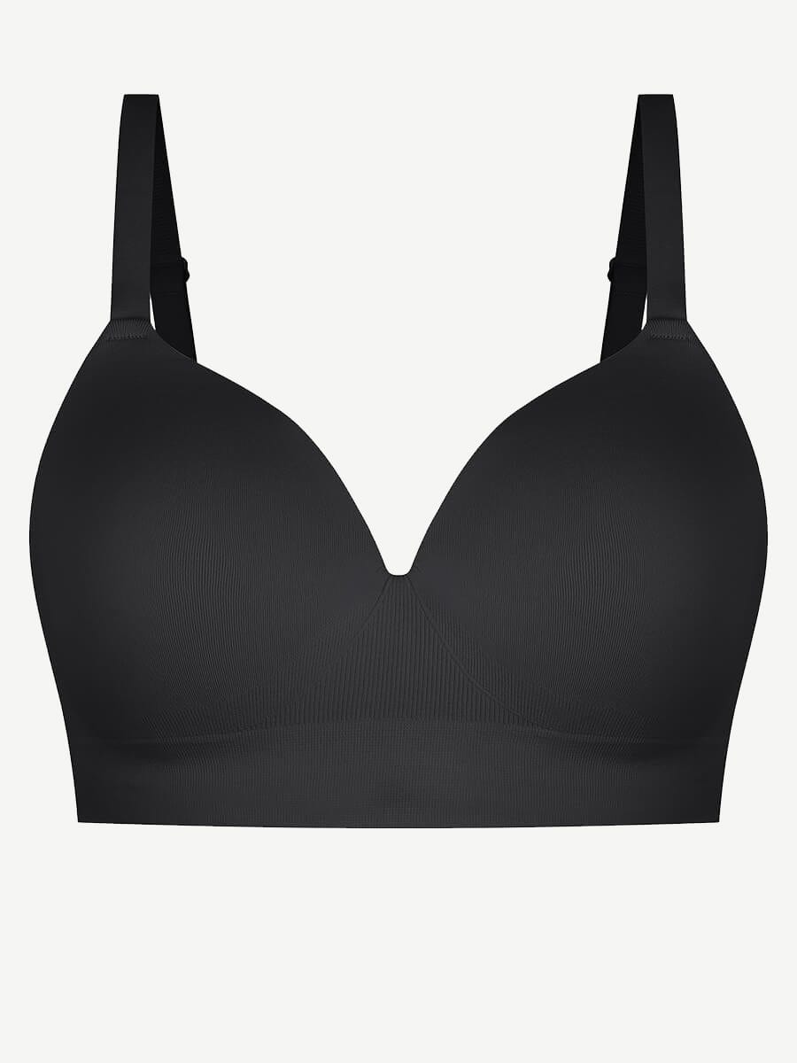 Soutien-gorge gainant sans armatures à bretelles amovibles