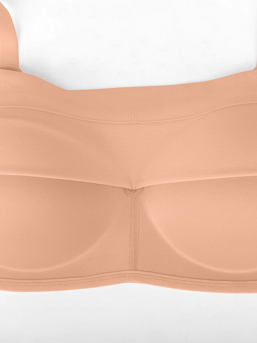 Soutien-gorge gainant sans armatures à bretelles amovibles