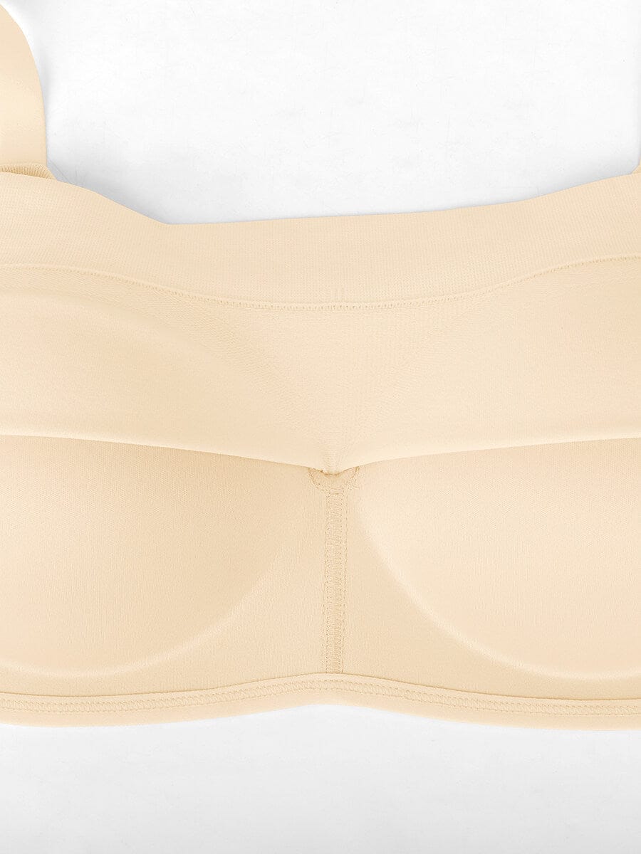 Soutien-gorge gainant sans armatures à bretelles amovibles
