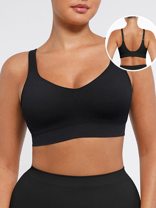 Soutien-gorge gainant sans coutures à bonnets fixes
