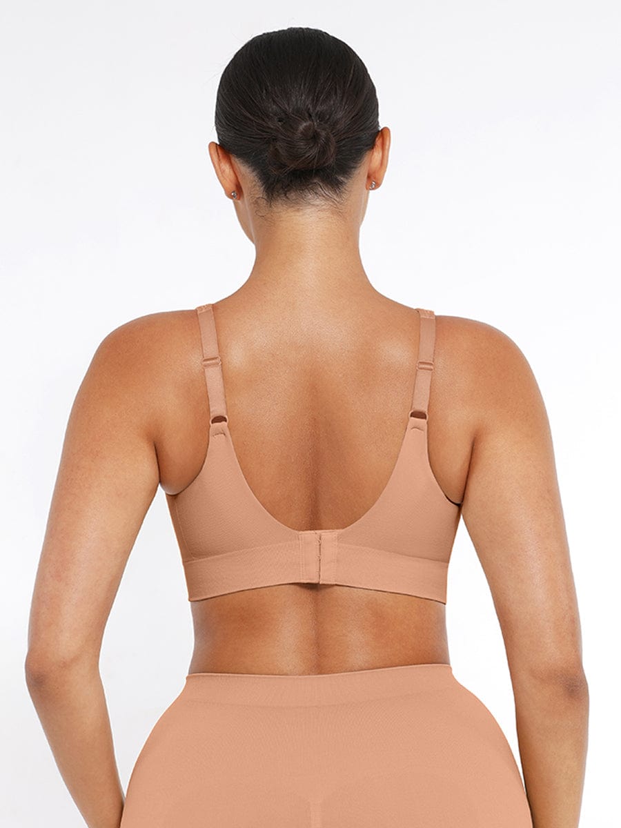 Soutien-gorge gainant sans coutures à bonnets fixes