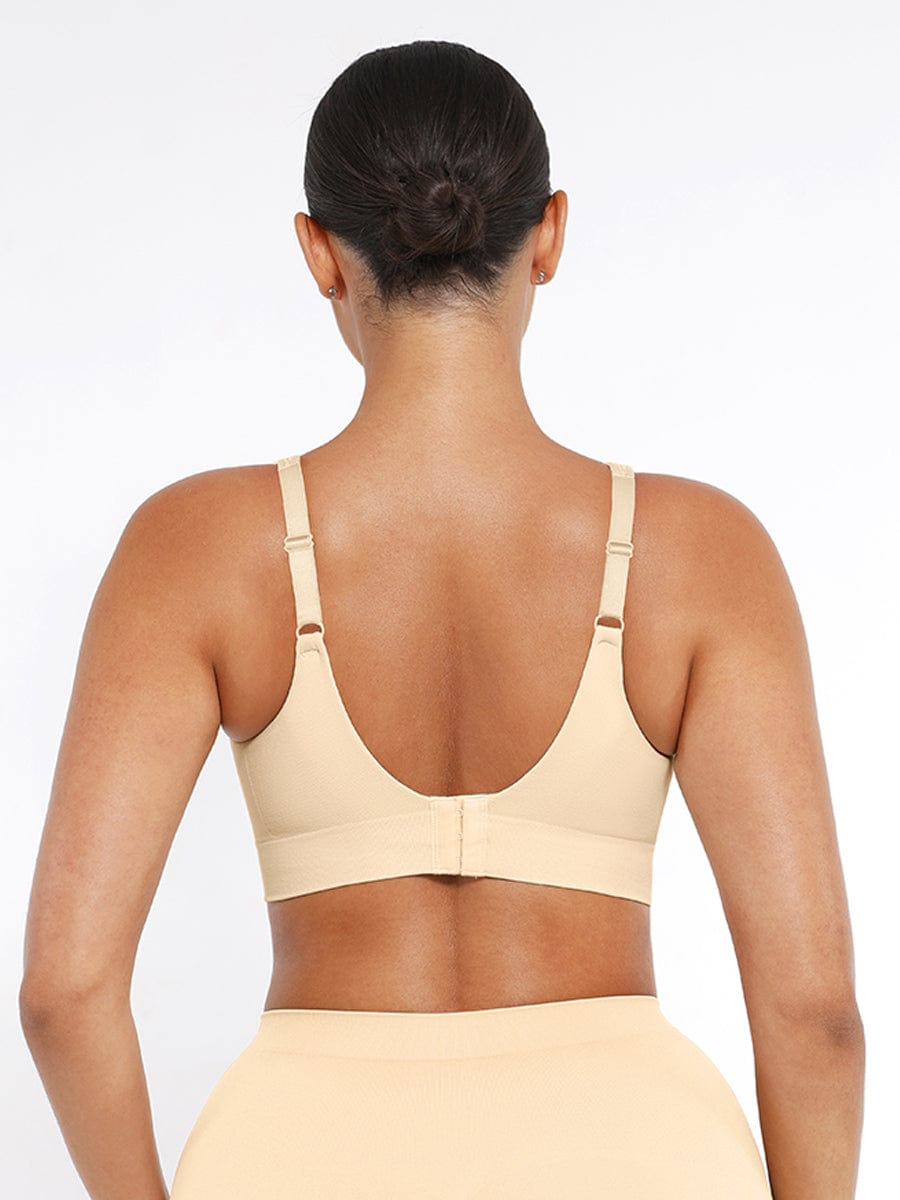 Soutien-gorge gainant sans coutures à bonnets fixes