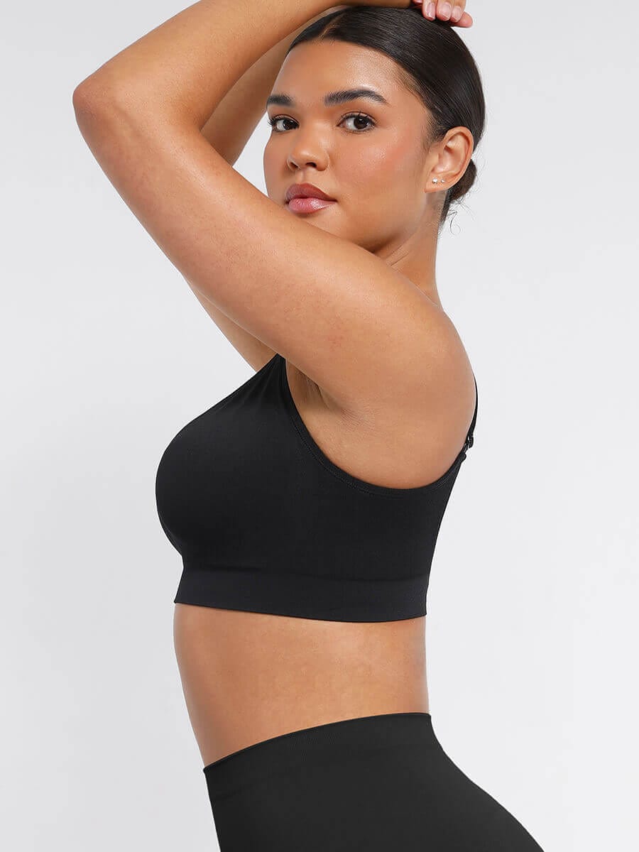 Soutien-gorge gainant sans coutures à bonnets fixes