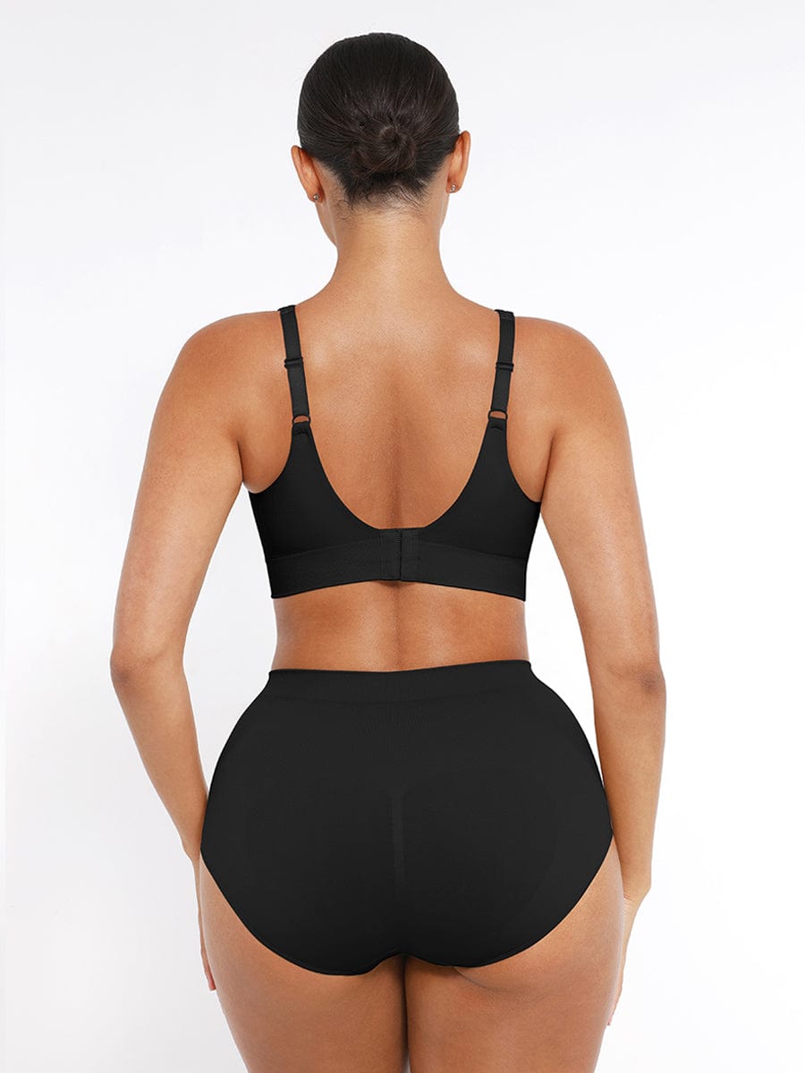 Soutien-gorge gainant sans coutures à bonnets fixes