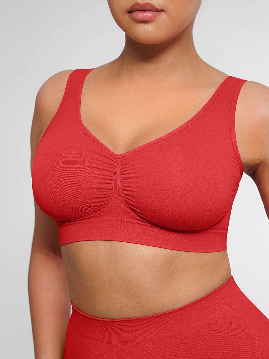 Bralette gainante sans coutures à dos large