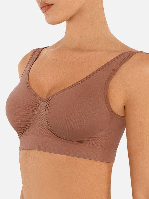 Bralette gainante sans coutures à dos large