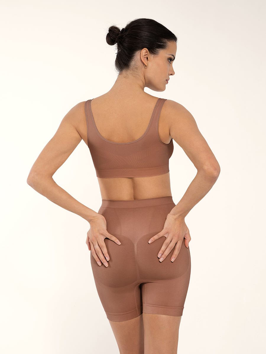 Bralette gainante sans coutures à dos large