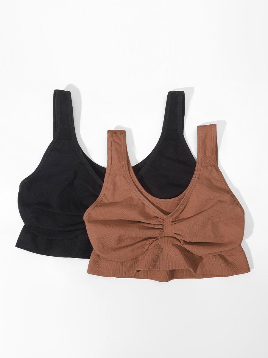 Bralette gainante sans coutures à dos large