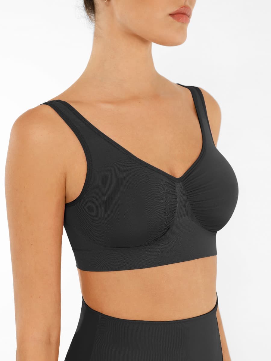 Bralette gainante sans coutures à dos large