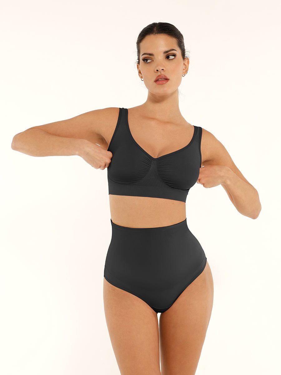Bralette gainante sans coutures à dos large