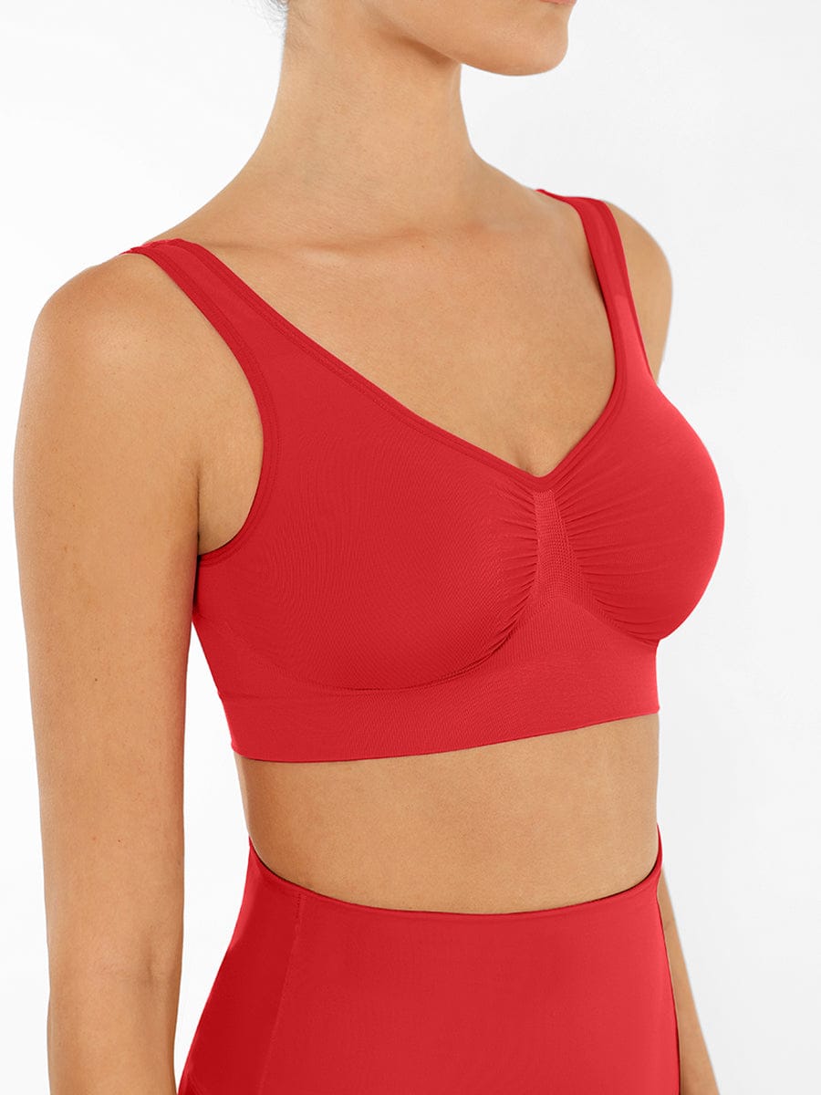 Bralette gainante sans coutures à dos large