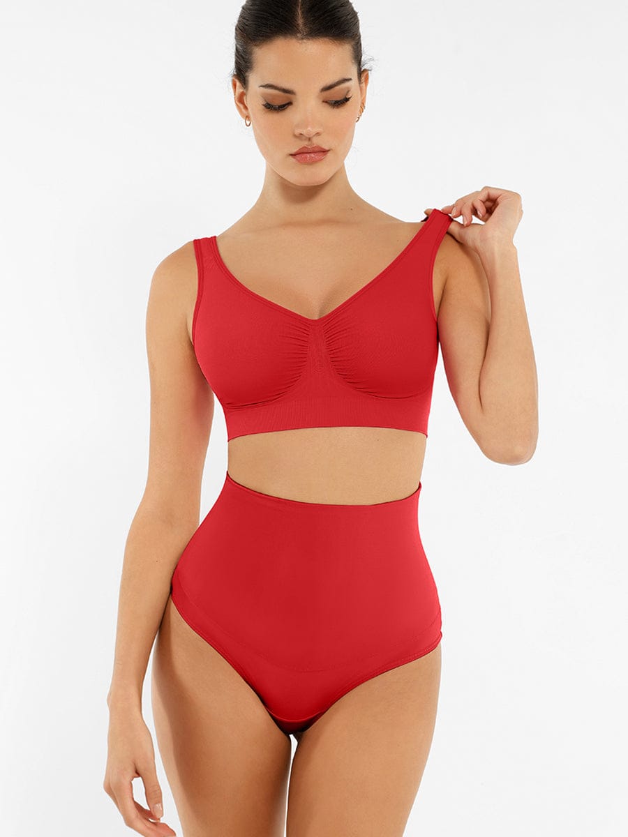 Bralette gainante sans coutures à dos large