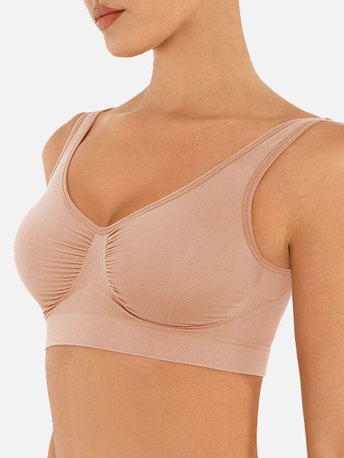 Bralette gainante sans coutures à dos large