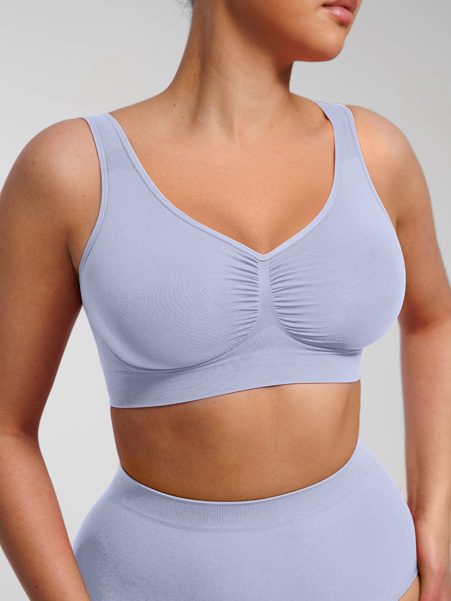 Bralette gainante sans coutures à dos large