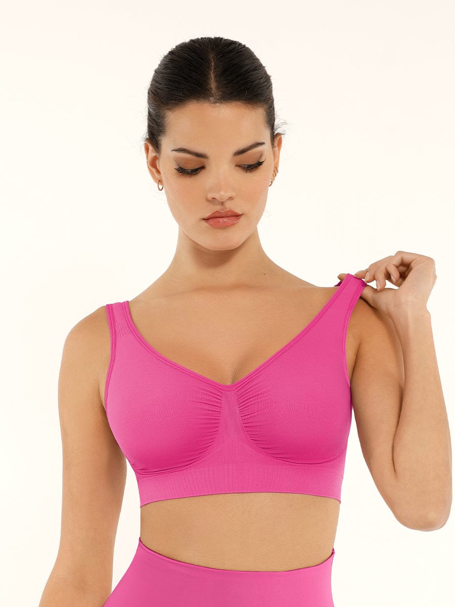 Bralette gainante sans coutures à dos large