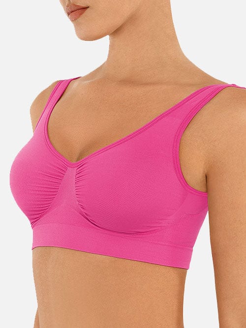 Bralette gainante sans coutures à dos large