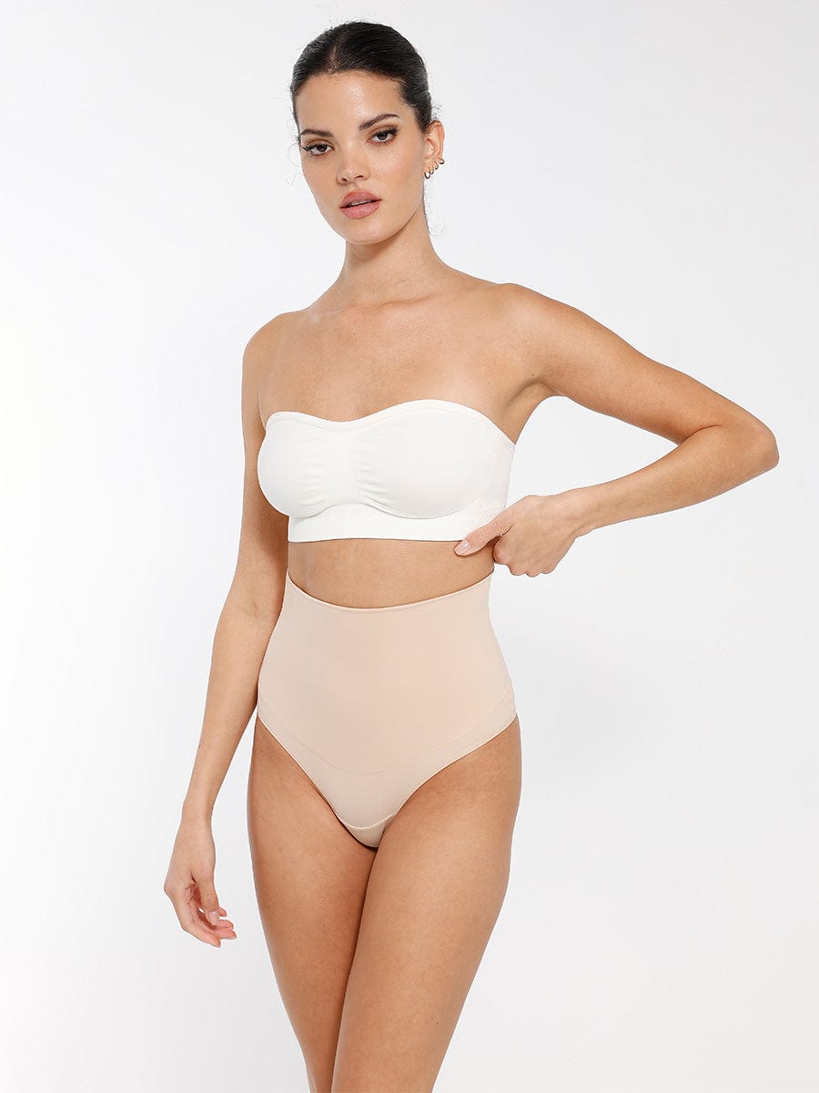 Soutien-gorge bandeau sans armatures à coussinets amovibles