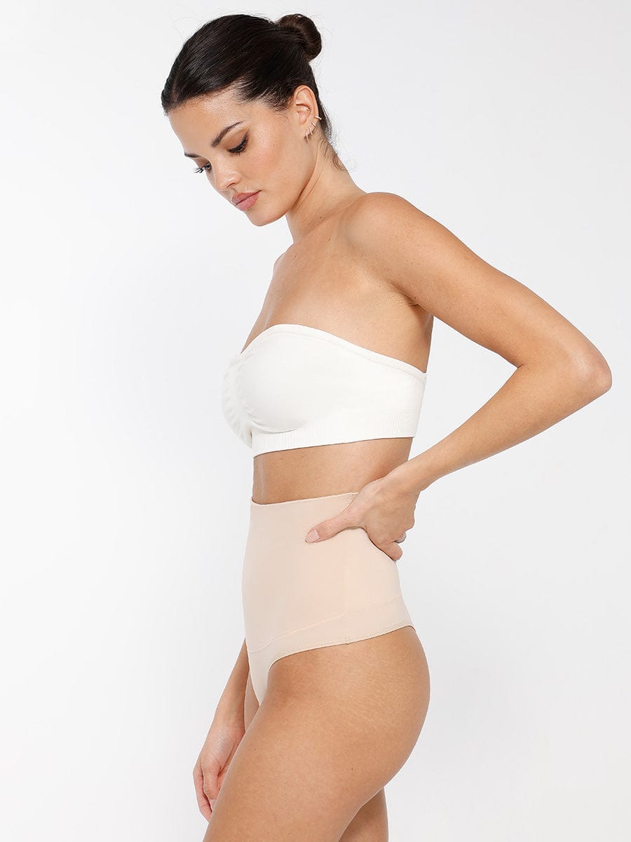 Soutien-gorge bandeau sans armatures à coussinets amovibles