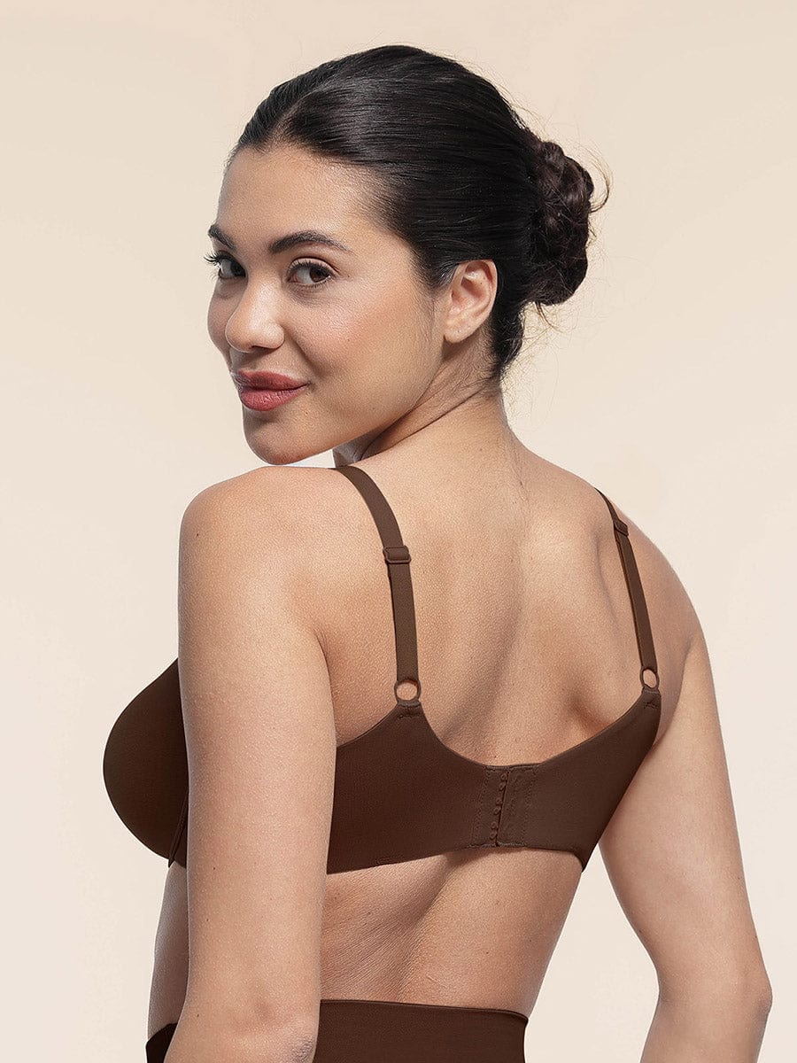 Soutien-gorge couvrant à armatures en maille extensible