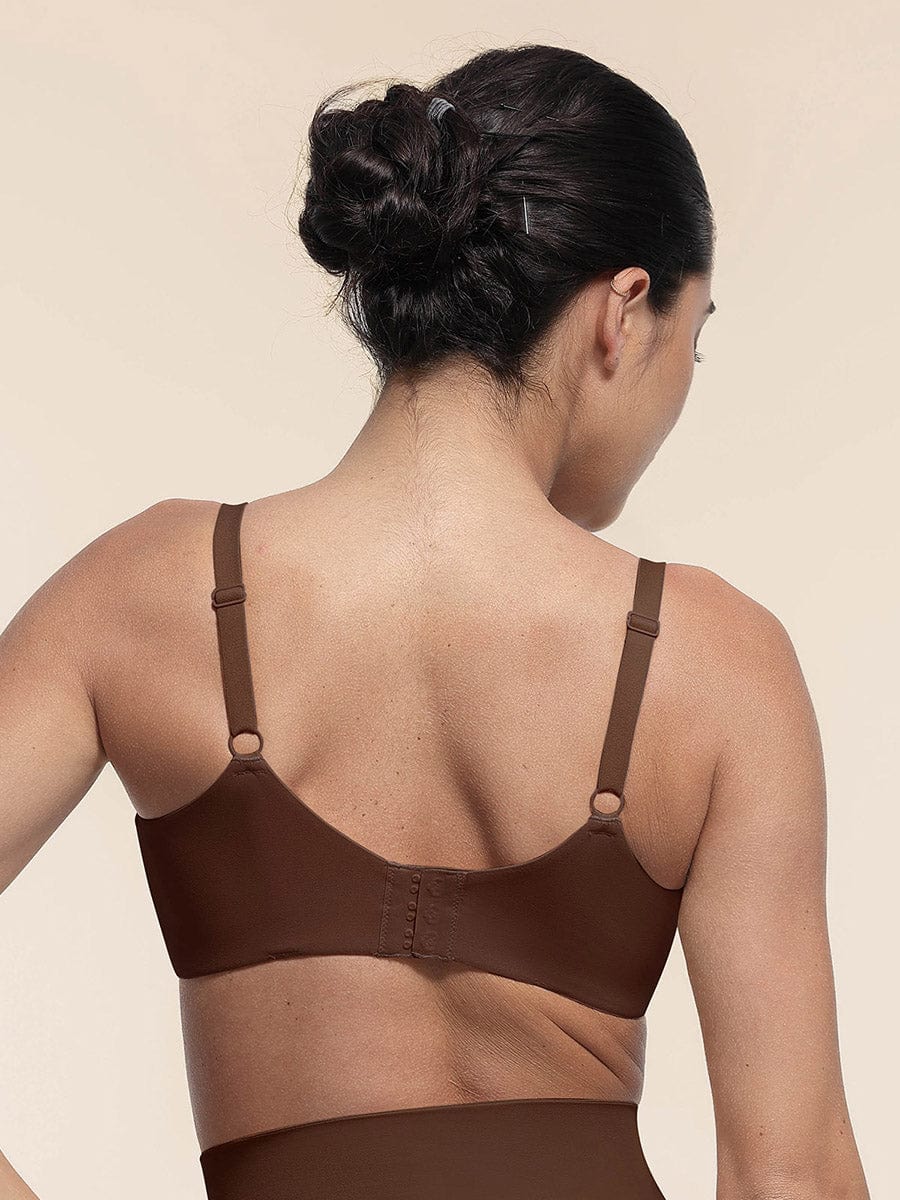 Soutien-gorge couvrant à armatures en maille extensible