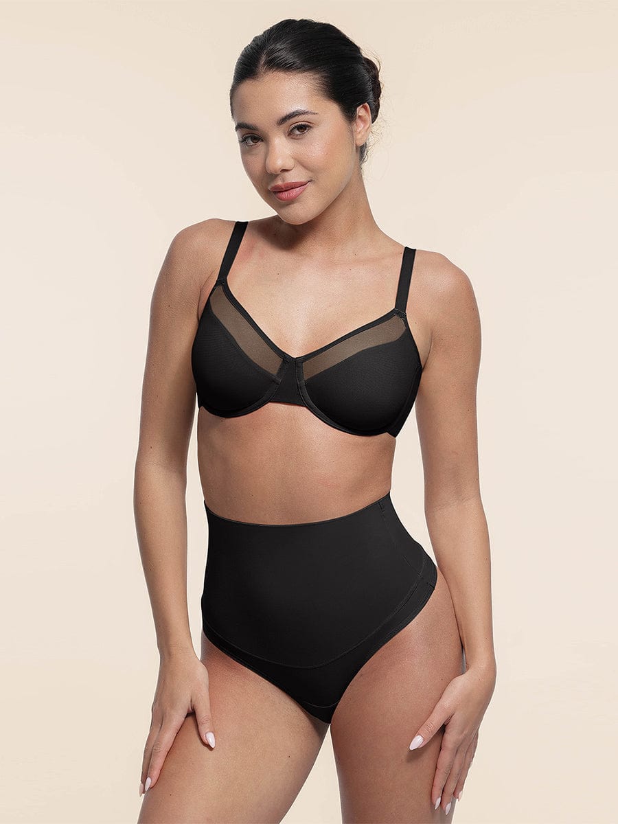 Soutien-gorge couvrant à armatures en maille extensible