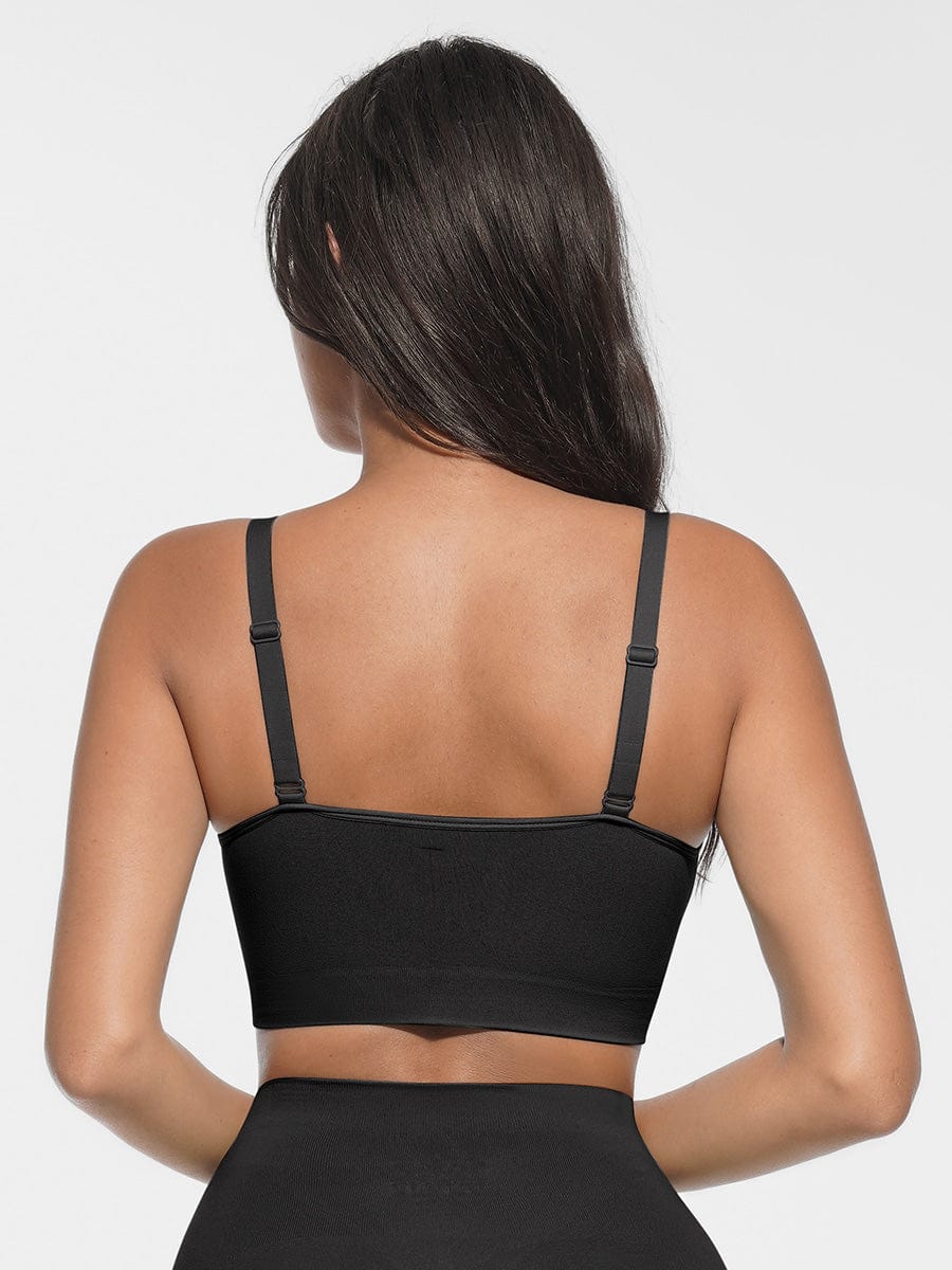 Bralette sans coutures à encolure arrondie