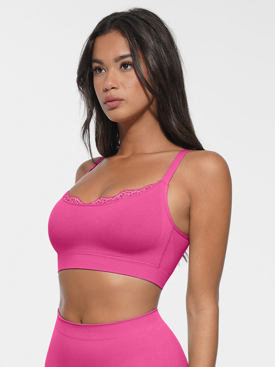 Bralette sans coutures à encolure arrondie