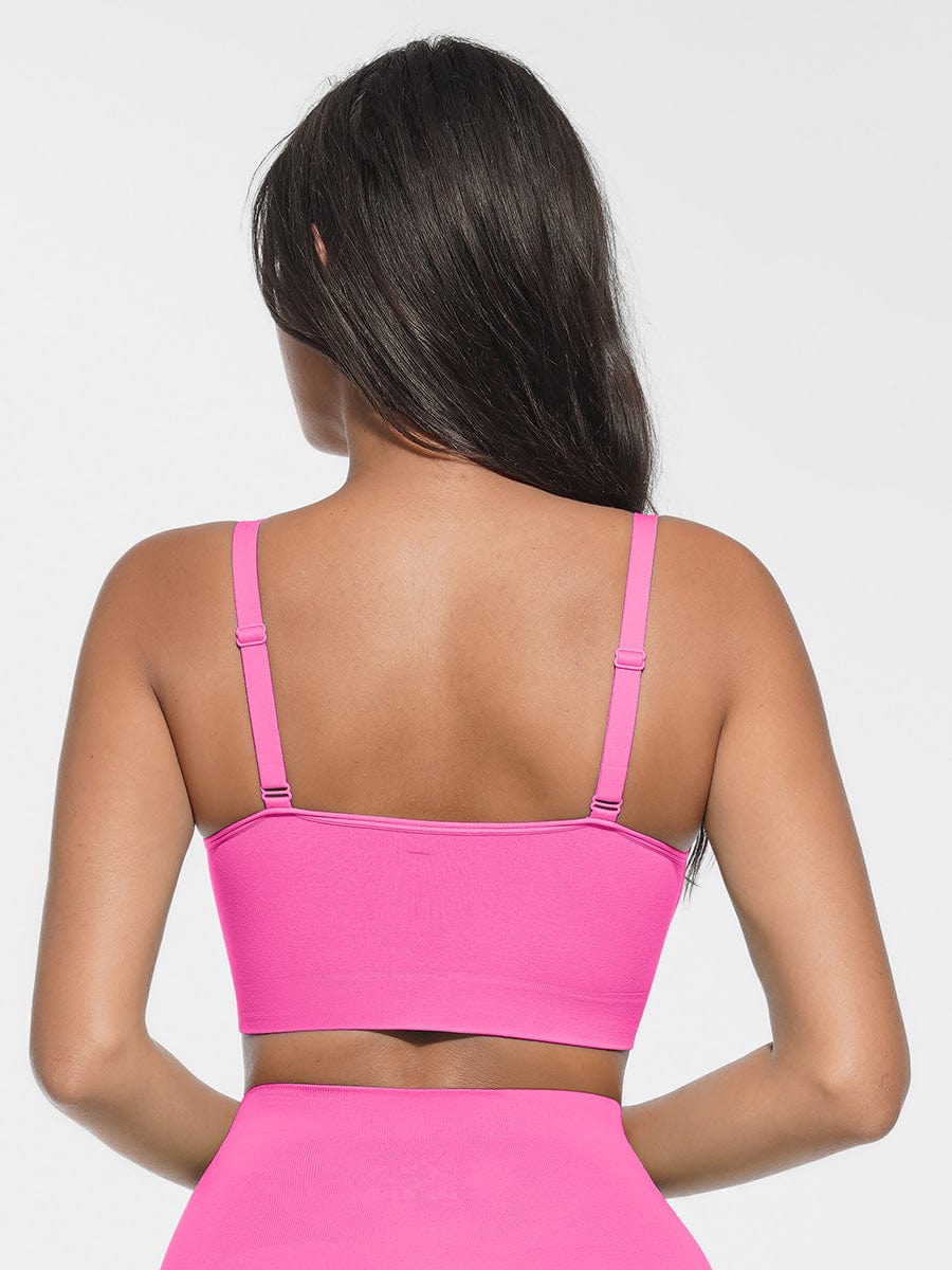 Bralette sans coutures à encolure arrondie