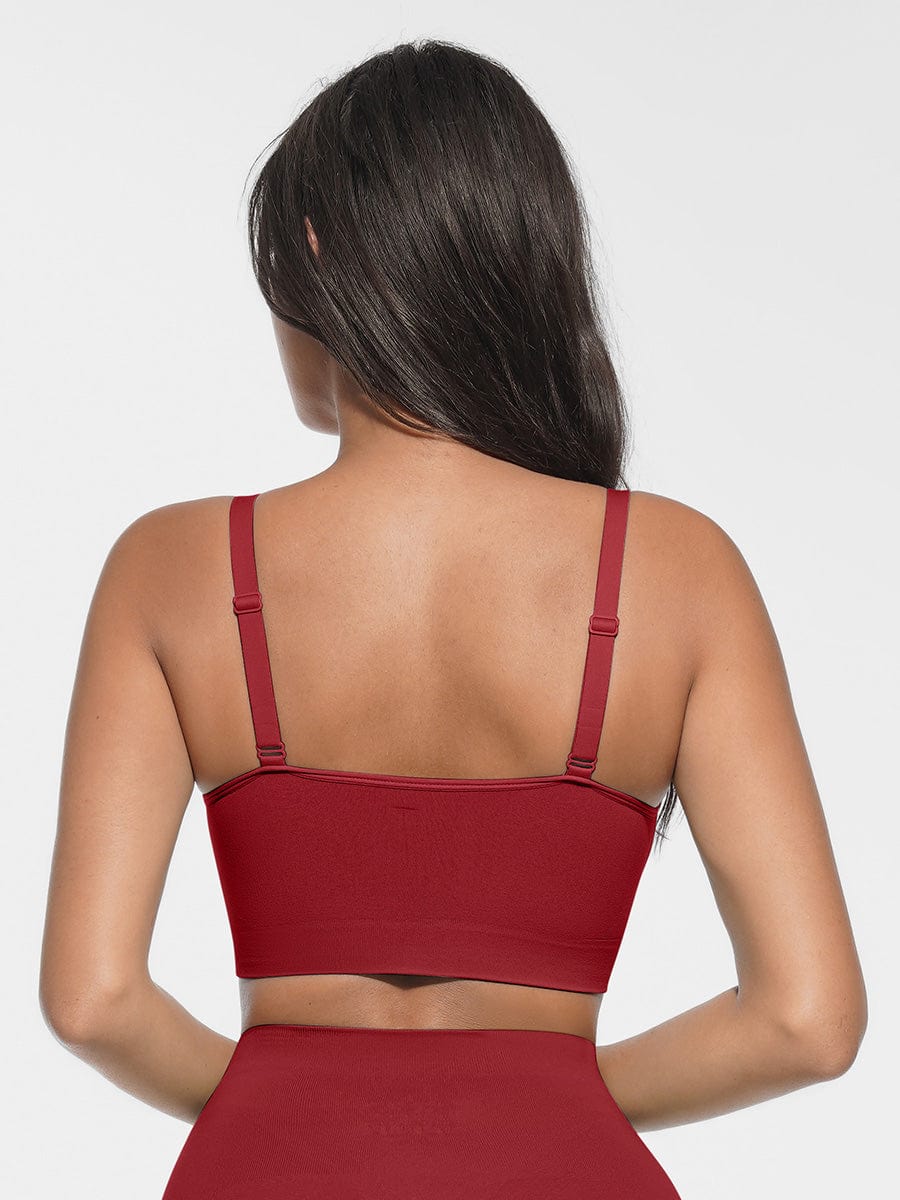 Bralette sans coutures à encolure arrondie