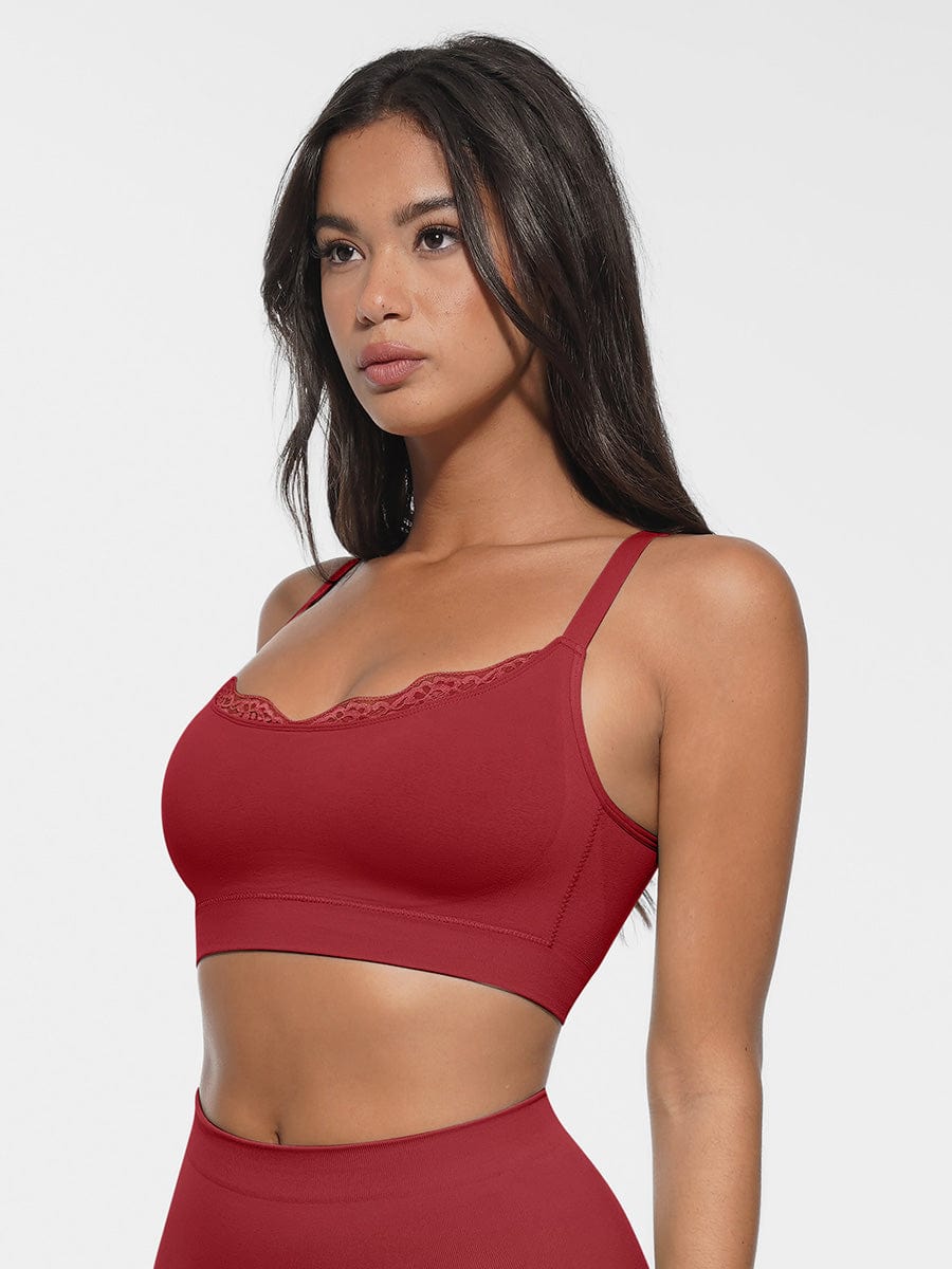 Bralette sans coutures à encolure arrondie