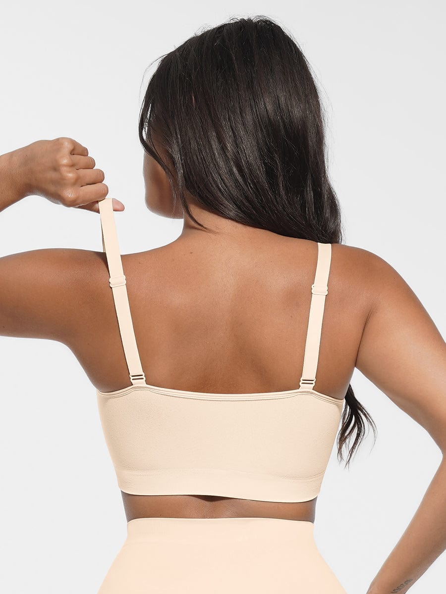 Bralette sans coutures à encolure arrondie
