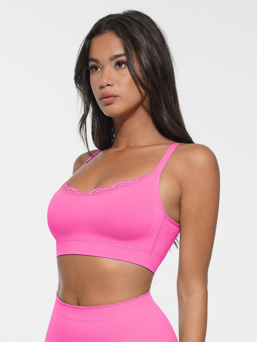 Bralette sans coutures à encolure arrondie