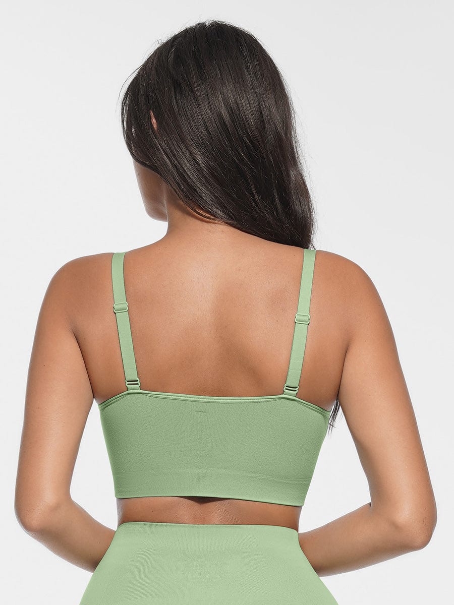 Bralette sans coutures à encolure arrondie