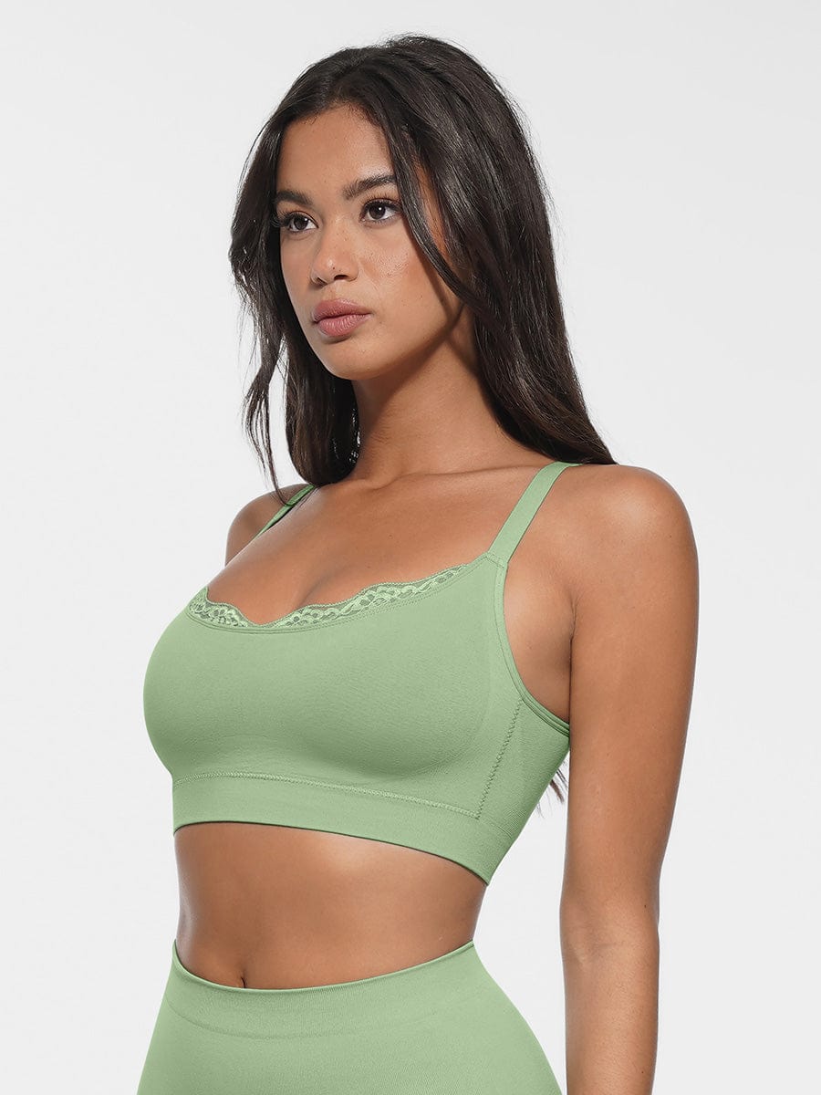 Bralette sans coutures à encolure arrondie