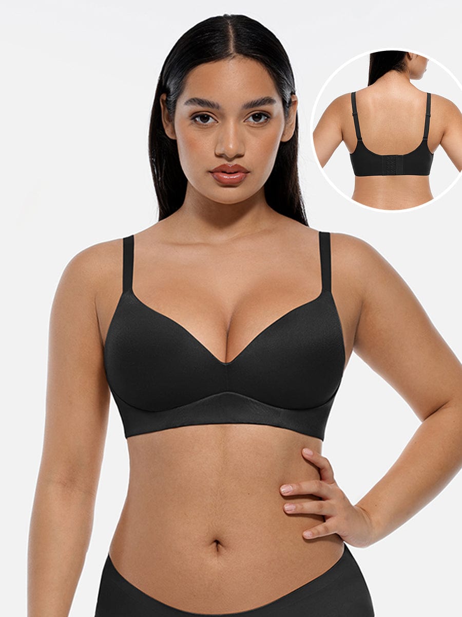 Soutien-gorge push-up demi-bonnet sans armatures