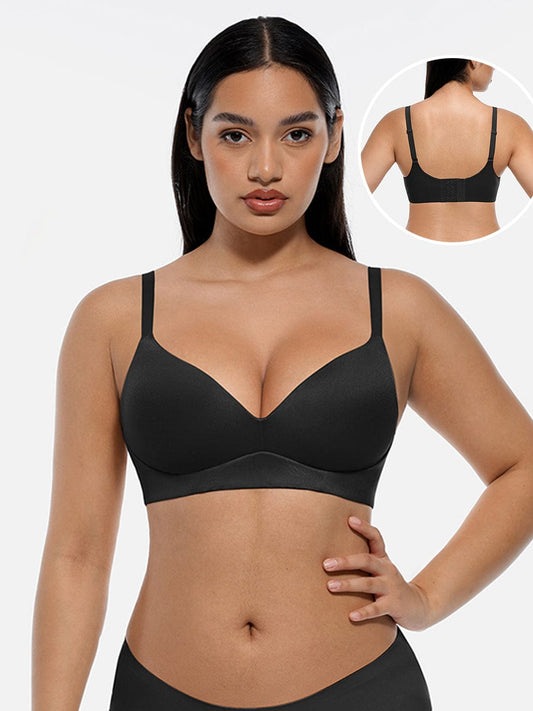 Soutien-gorge push-up demi-bonnet sans armatures