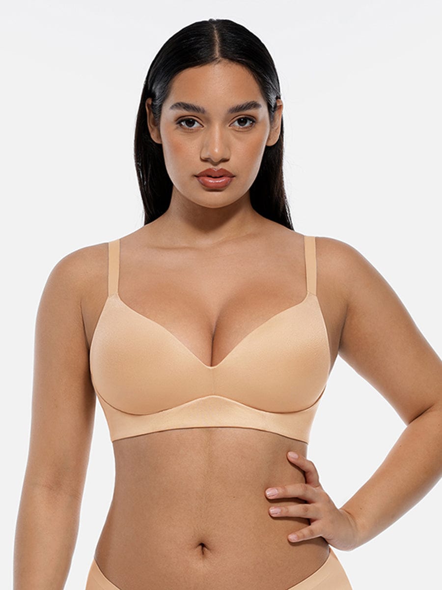 Soutien-gorge push-up demi-bonnet sans armatures