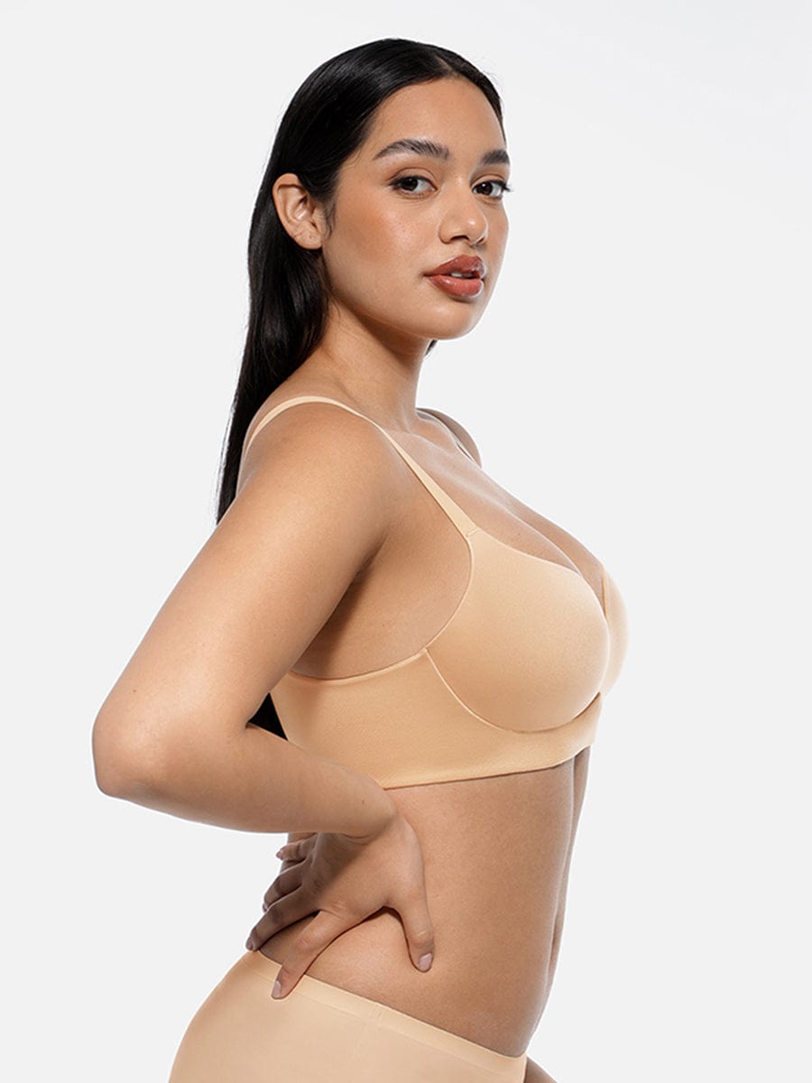 Soutien-gorge push-up demi-bonnet sans armatures
