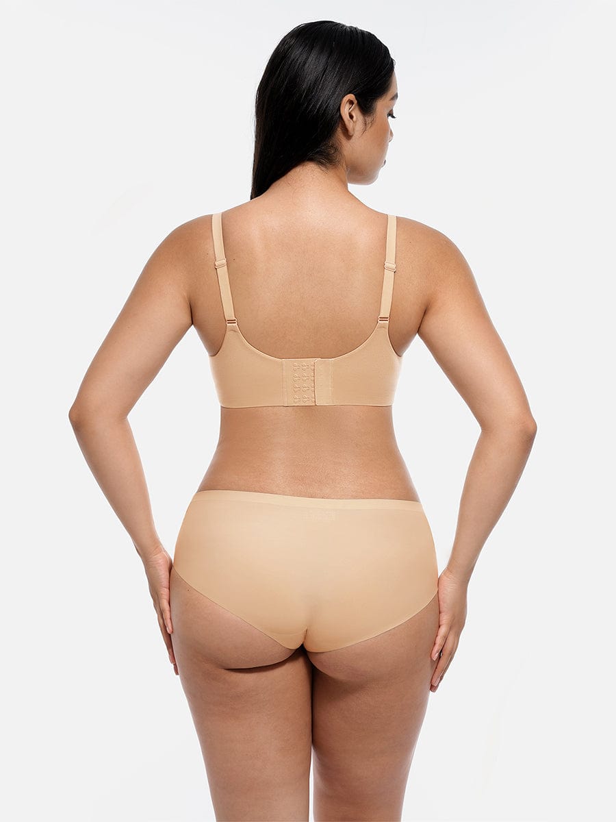 Soutien-gorge push-up demi-bonnet sans armatures