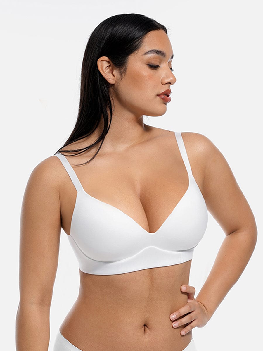 Soutien-gorge push-up demi-bonnet sans armatures