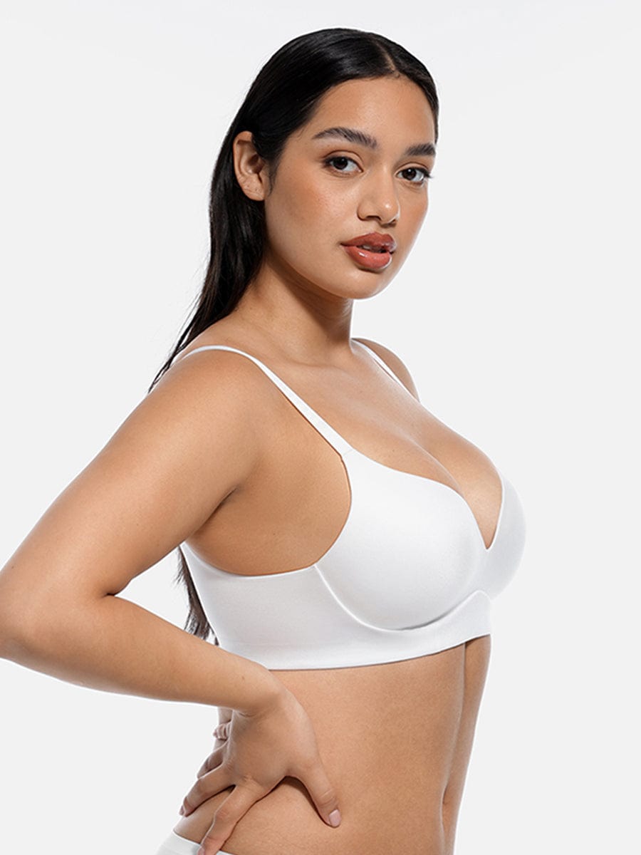 Soutien-gorge push-up demi-bonnet sans armatures