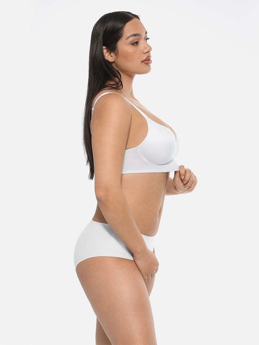 Soutien-gorge push-up demi-bonnet sans armatures