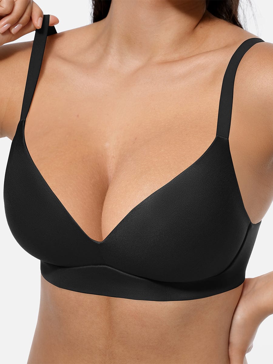 Soutien-gorge push-up demi-bonnet sans armatures