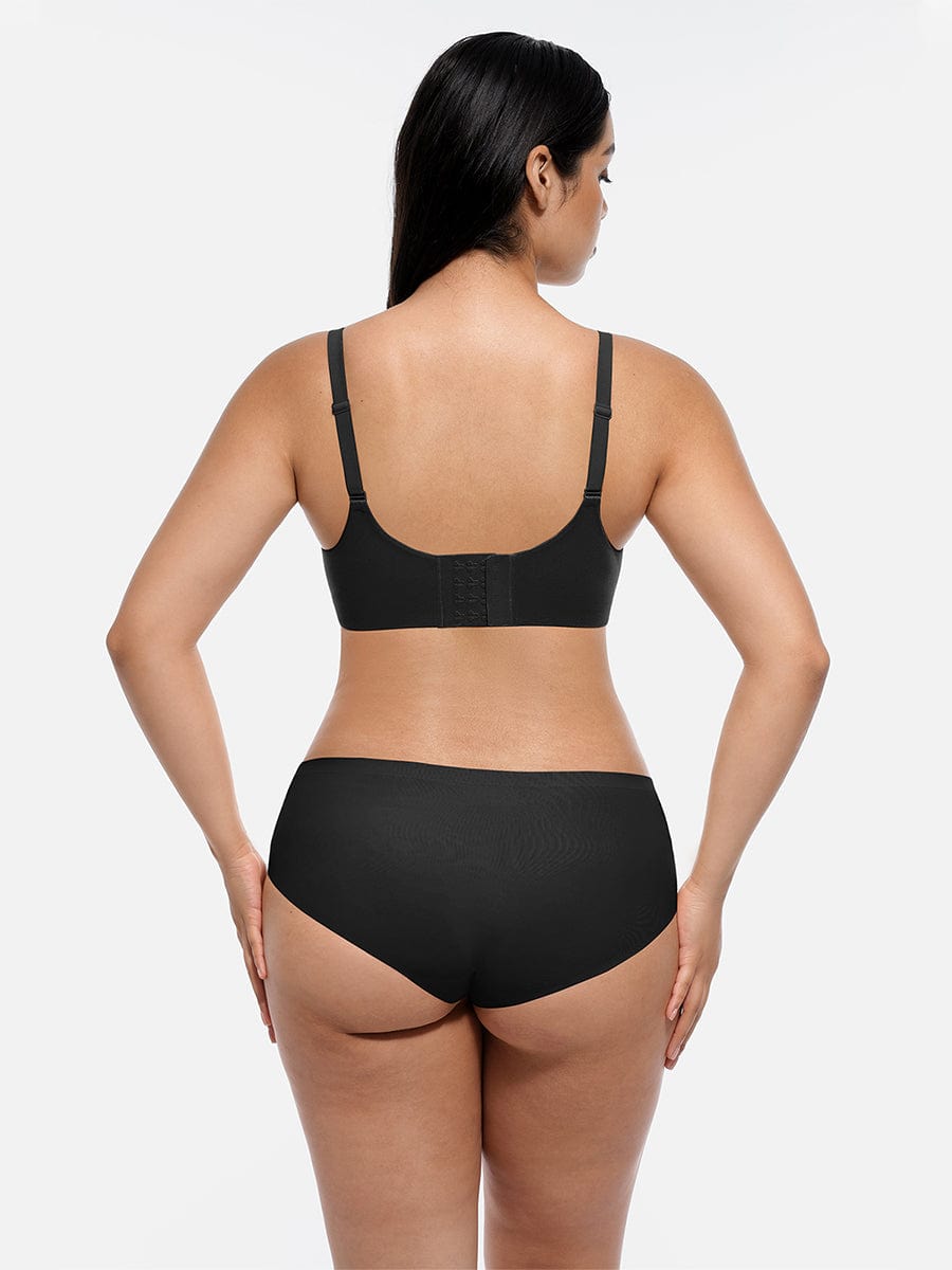 Soutien-gorge push-up demi-bonnet sans armatures