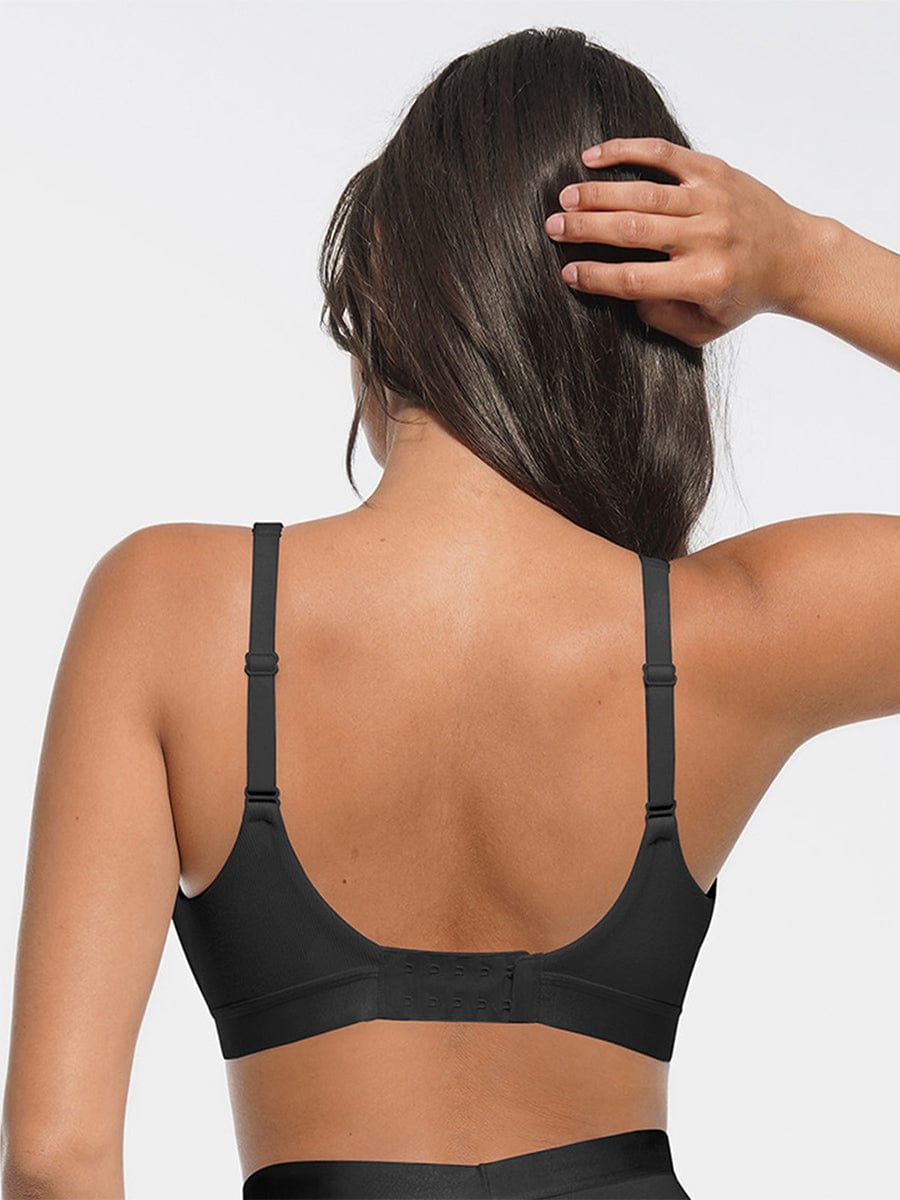 Bralette en modal côtelé à décolleté V