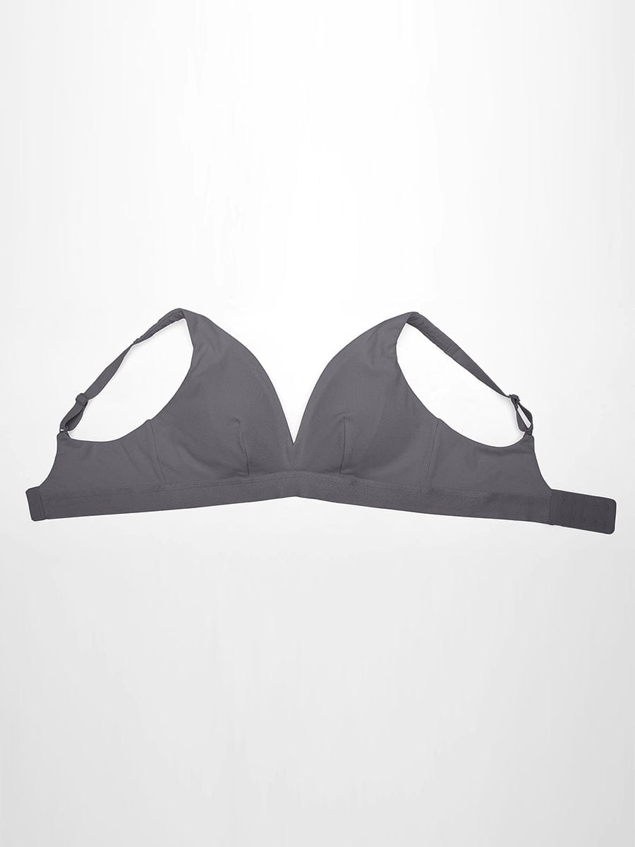 Bralette en modal côtelé à décolleté V